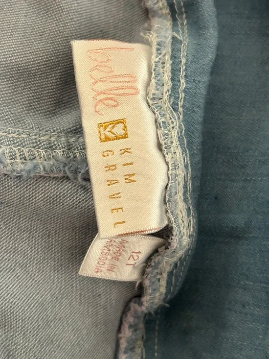 Belle by Kim Gravel TripleLuxe Denim Wide Leg Crop w/ Fray - Picture 7 of 10